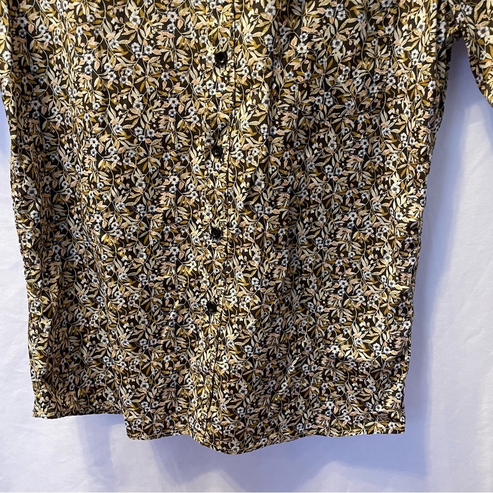 Firstribe‎ Surf Culture Large Short Sleeve Button Up Shirt Floral Artsy Bold - Picture 5 of 15